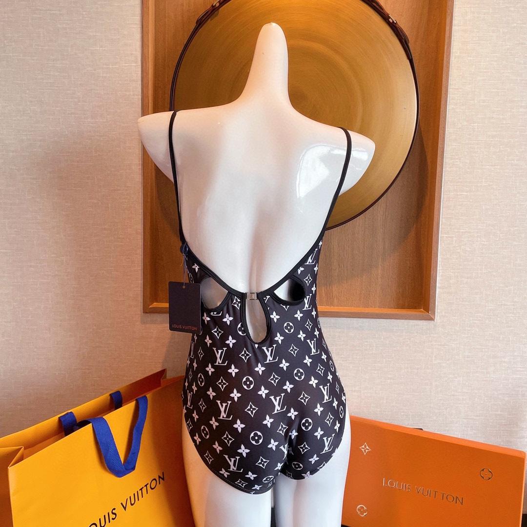 Louis Vuitton Monogram One-Piece Swimsuit - DopestKickz