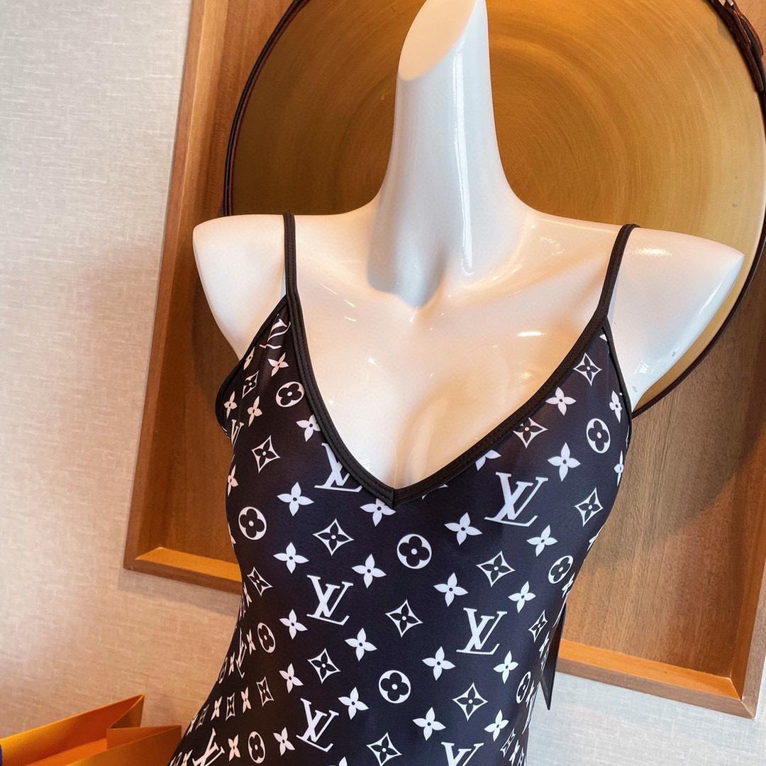 Louis Vuitton Monogram One-Piece Swimsuit - DopestKickz