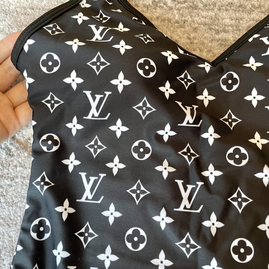 Louis Vuitton Monogram One-Piece Swimsuit - DopestKickz