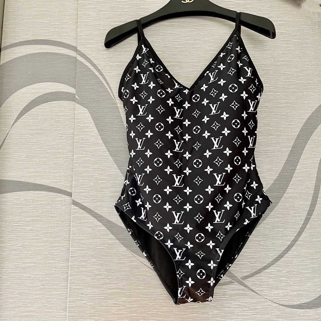 Louis Vuitton Monogram One-Piece Swimsuit - DopestKickz