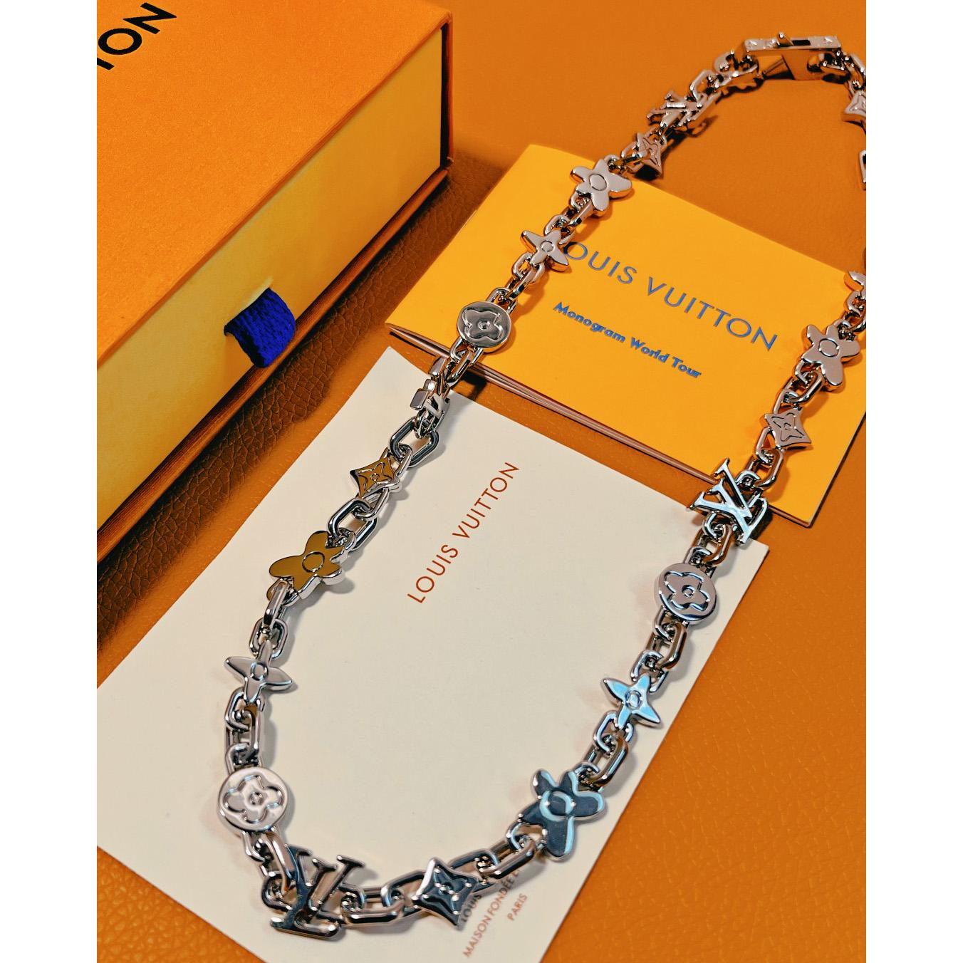 Louis Vuitton Monogram Craggy Necklace  M01880 - DopestKickz