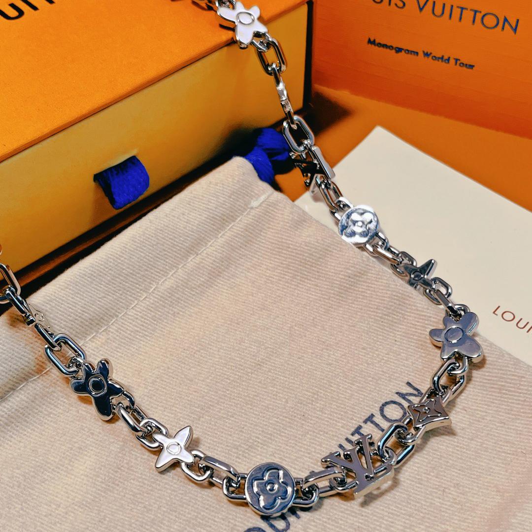 Louis Vuitton Monogram Craggy Necklace  M01880 - DopestKickz