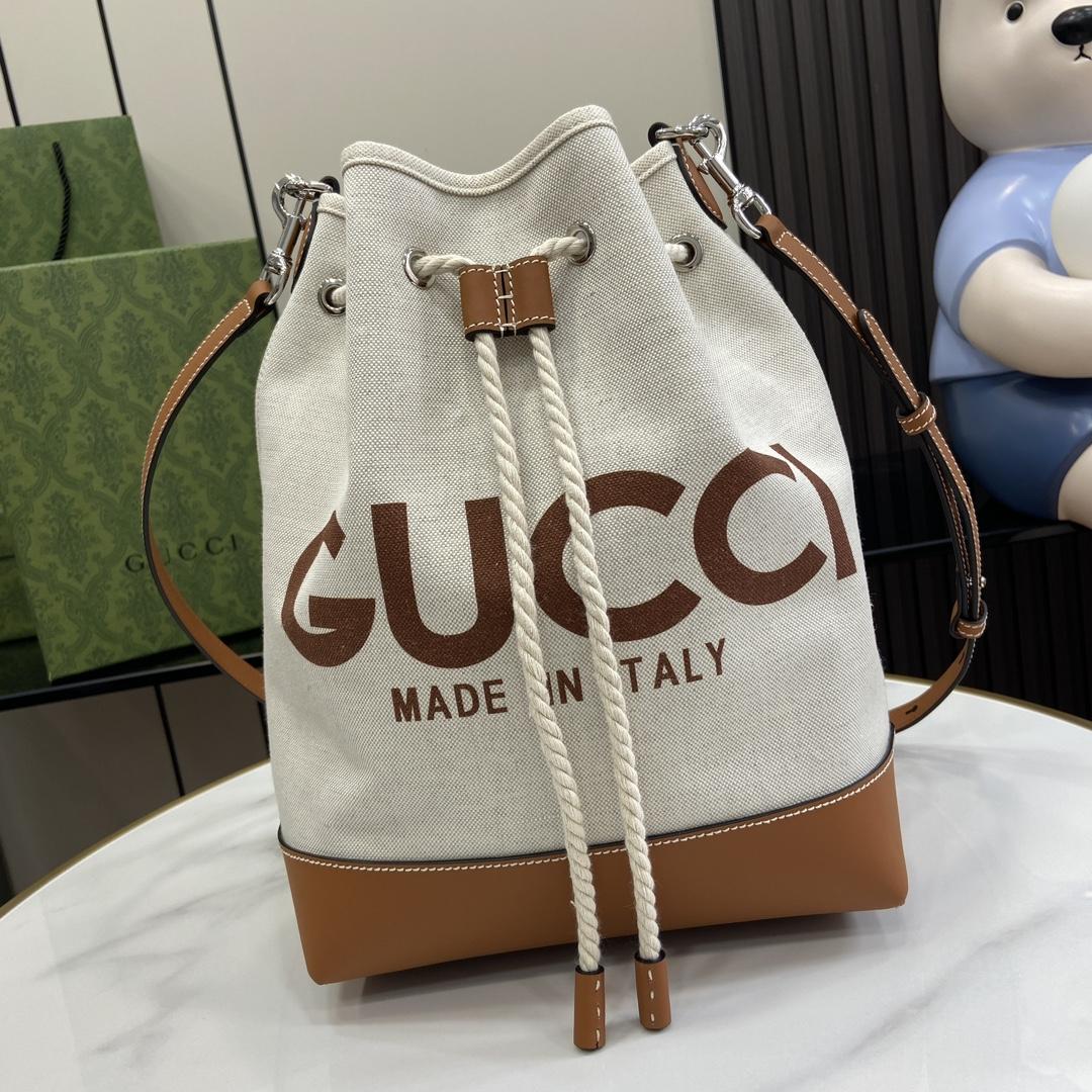 Gucci Small Shoulder Bag With Gucci Print - DopestKickz