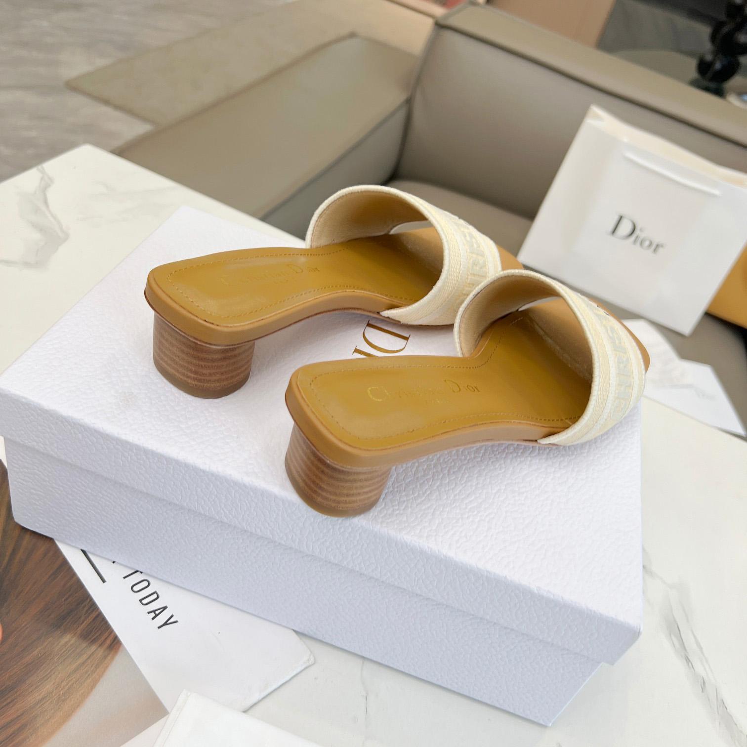 Dior Dioriviera Dway Heeled Slide - DopestKickz
