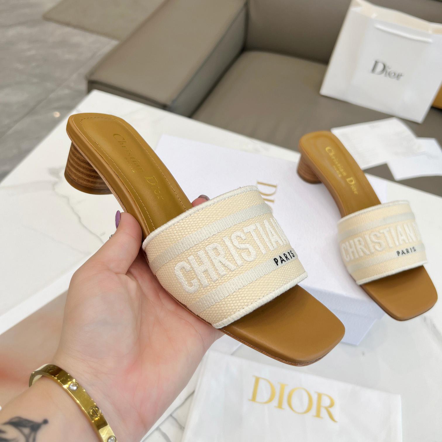 Dior Dioriviera Dway Heeled Slide - DopestKickz