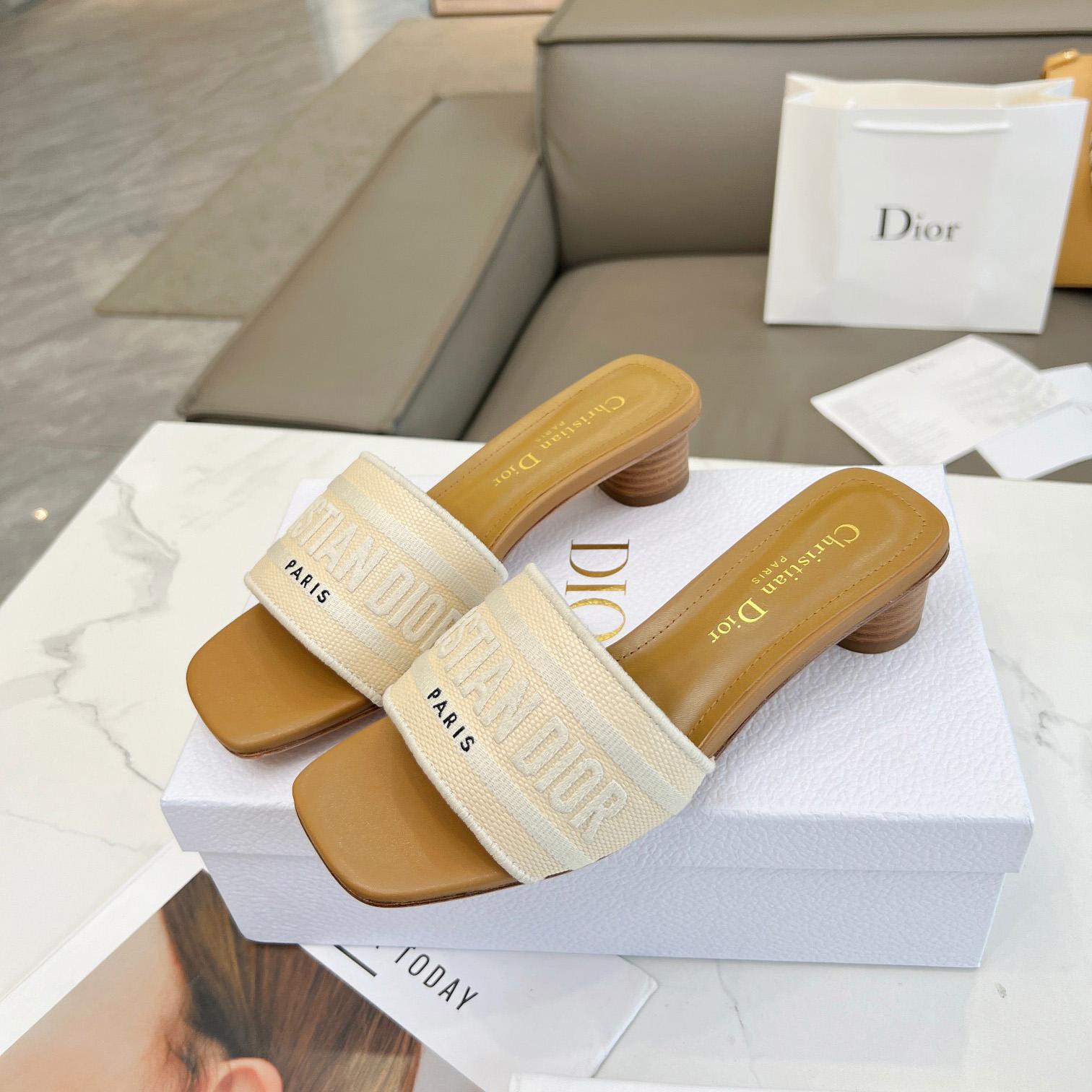 Dior Dioriviera Dway Heeled Slide - DopestKickz