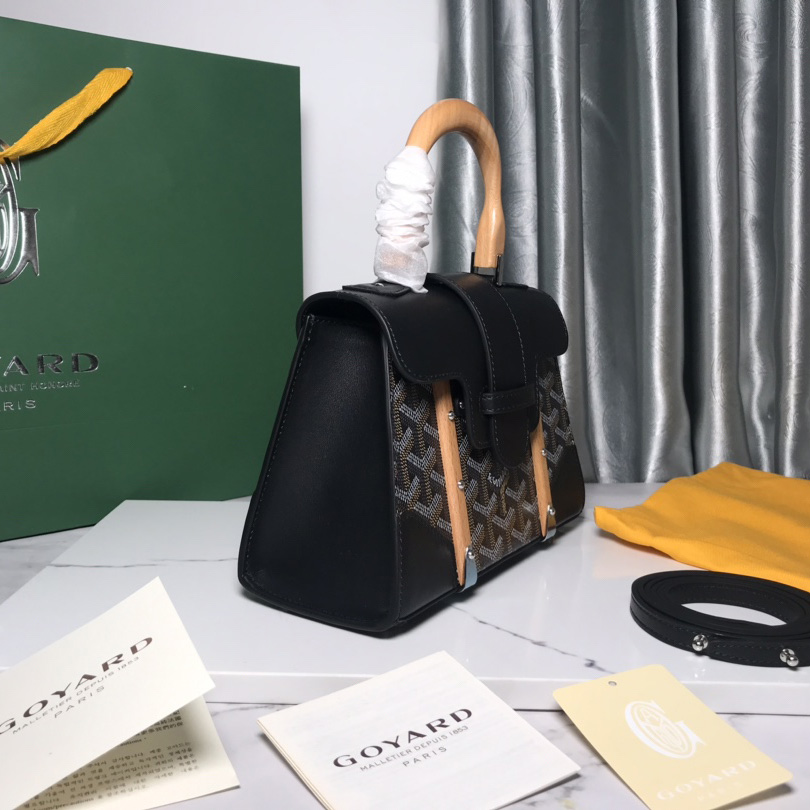 Goyard Goyardine Structure Mini Saigon Black  （ 20-14.5-9cm） - DopestKickz