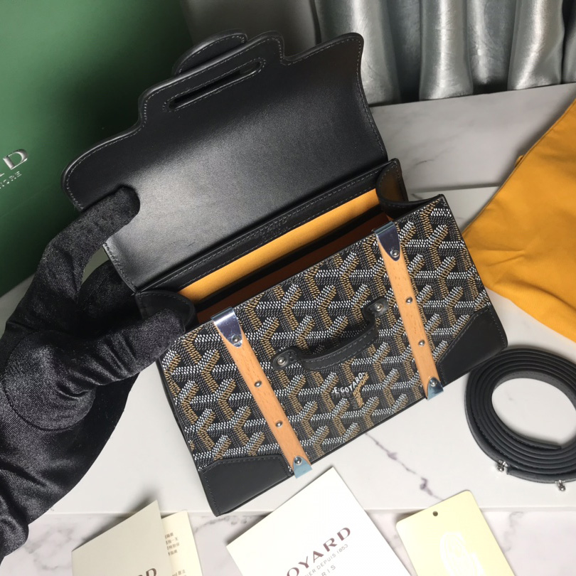 Goyard Goyardine Structure Mini Saigon Black  （ 20-14.5-9cm） - DopestKickz