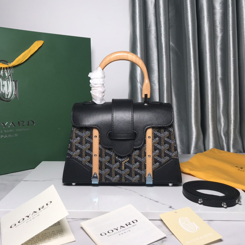 Goyard Goyardine Structure Mini Saigon Black  （ 20-14.5-9cm） - DopestKickz