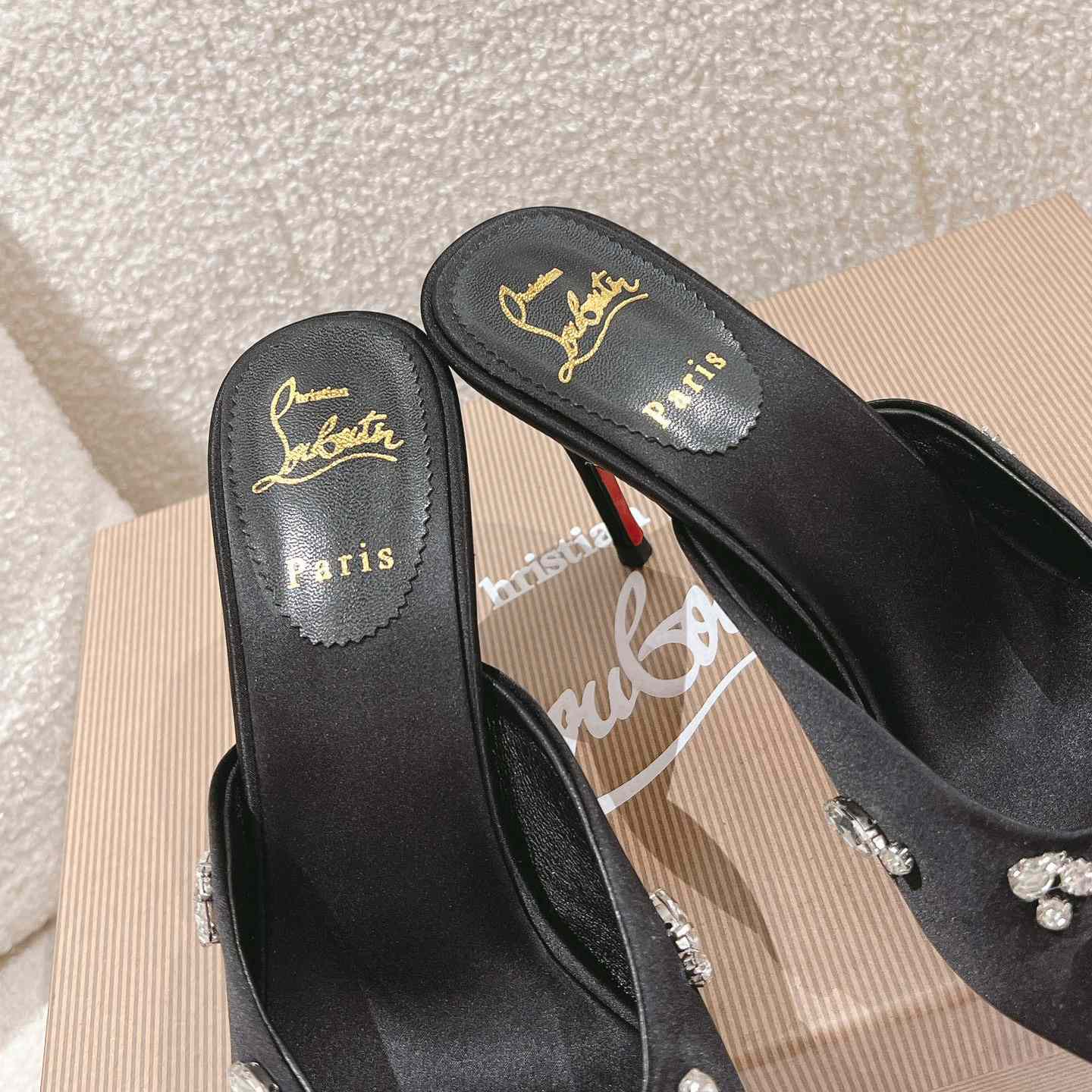 Christian Louboutin Degraqueen 85mm Satin Mules - DopestKickz