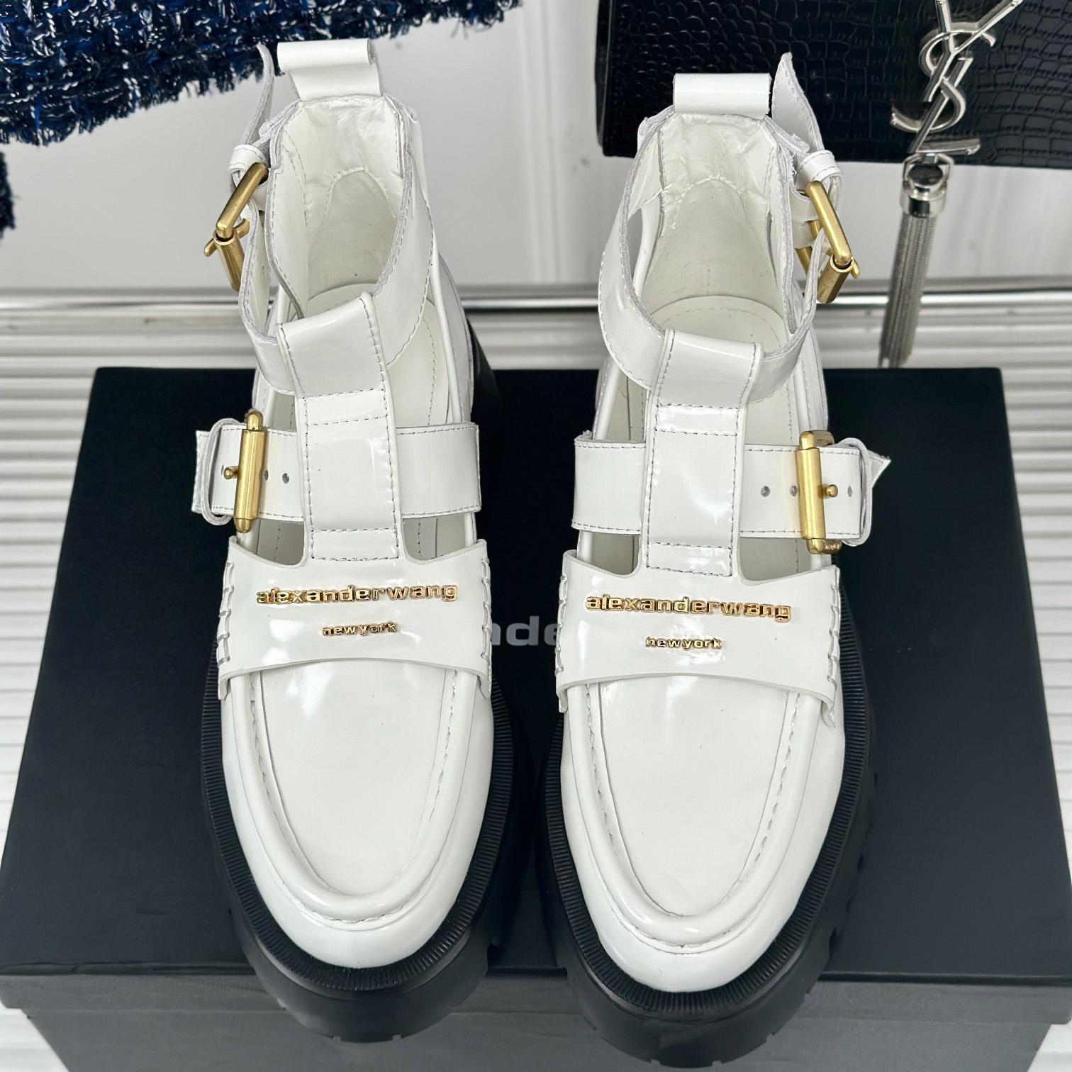 Alexander Wang Women's Carter Lug Ankle Strap Boot - DopestKickz