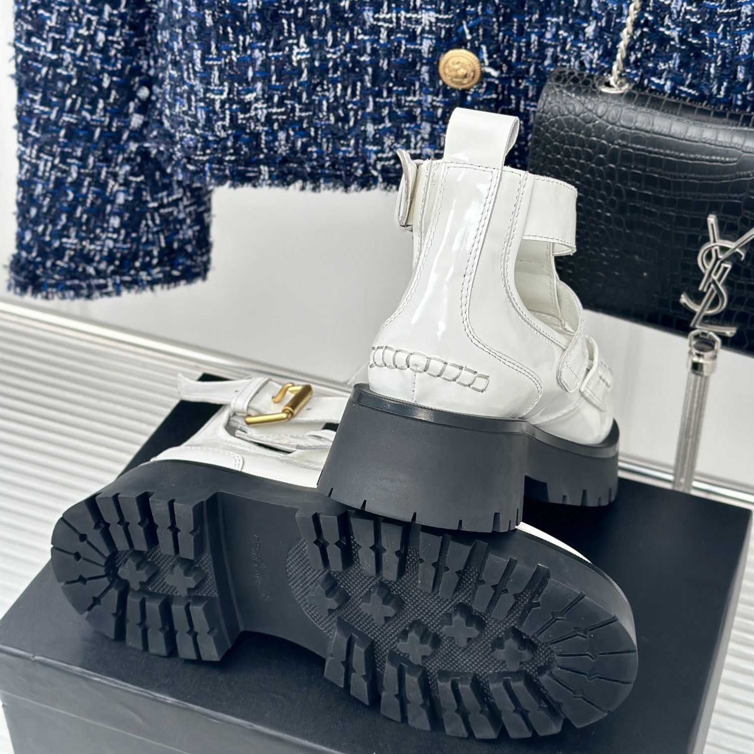 Alexander Wang Women's Carter Lug Ankle Strap Boot - DopestKickz