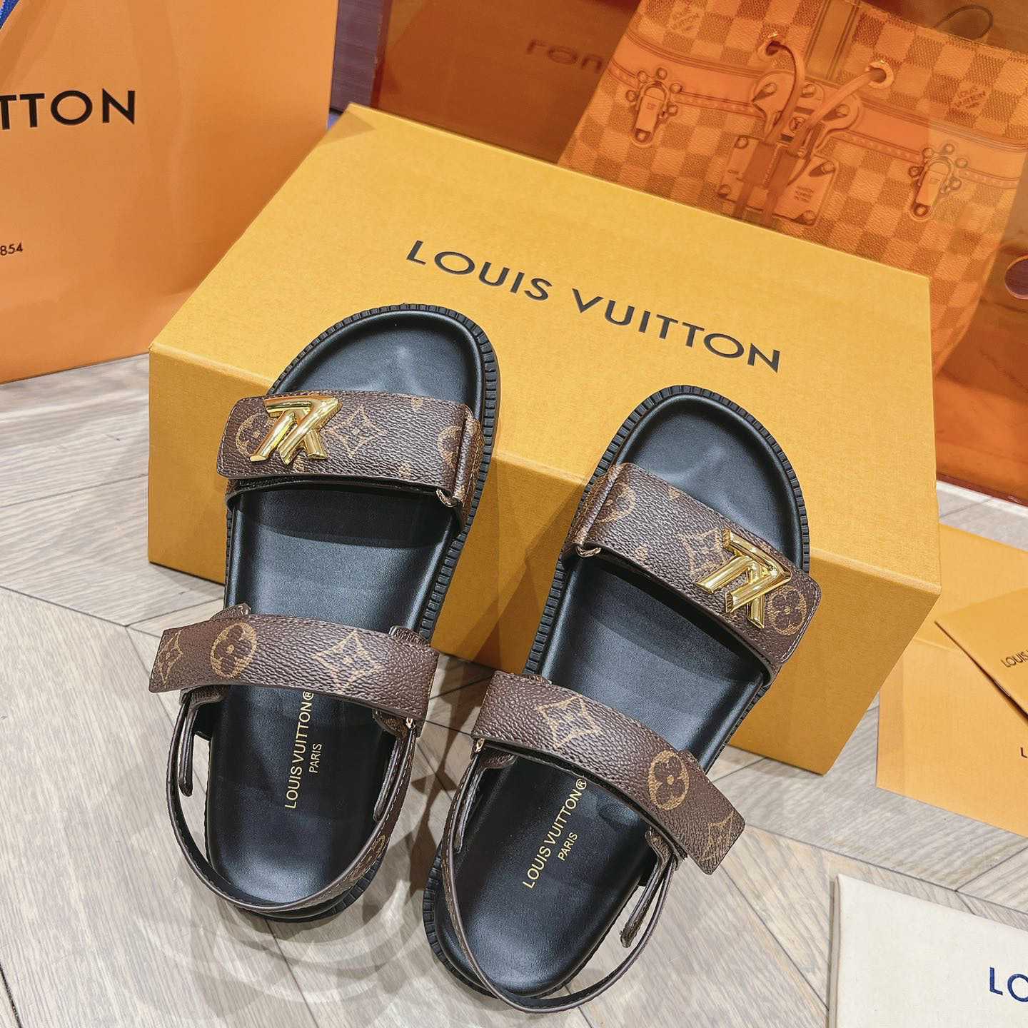 Louis Vuitton LV Sunset Flat Comfort Sandal   1ACL9C - DopestKickz