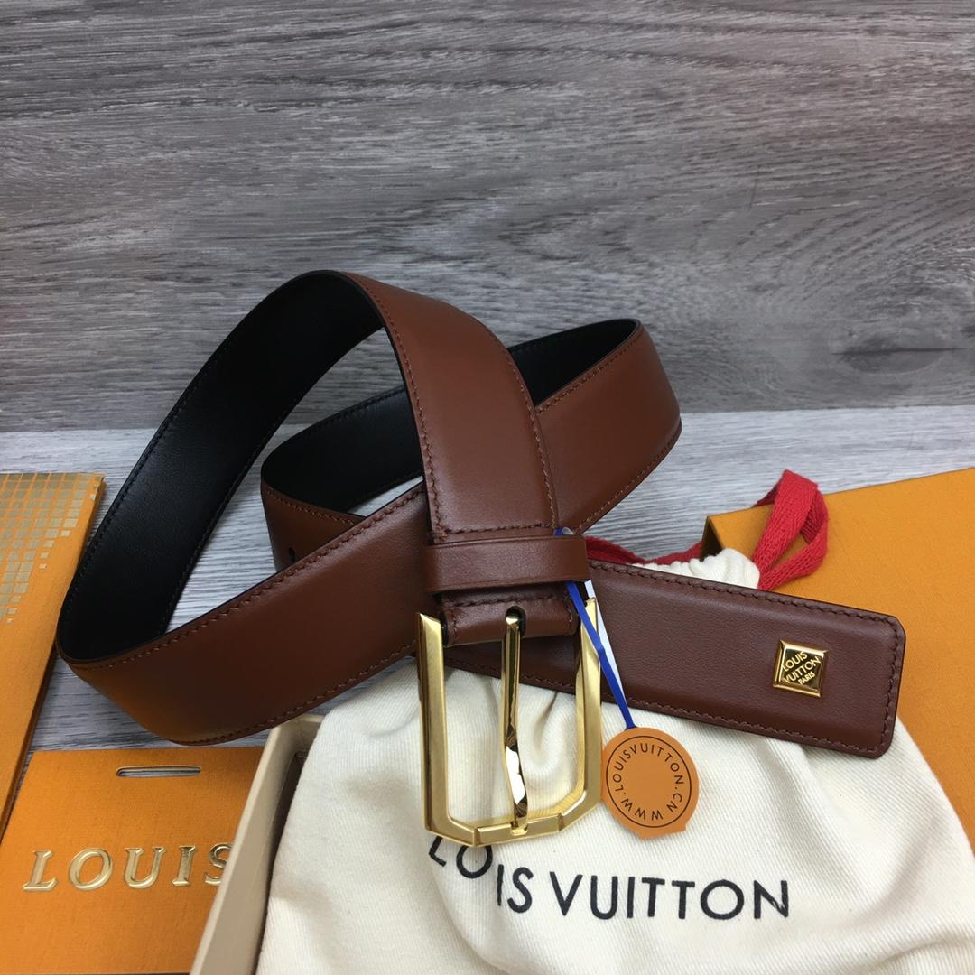 Louis Vuitton 35mm Leather Belt - DopestKickz