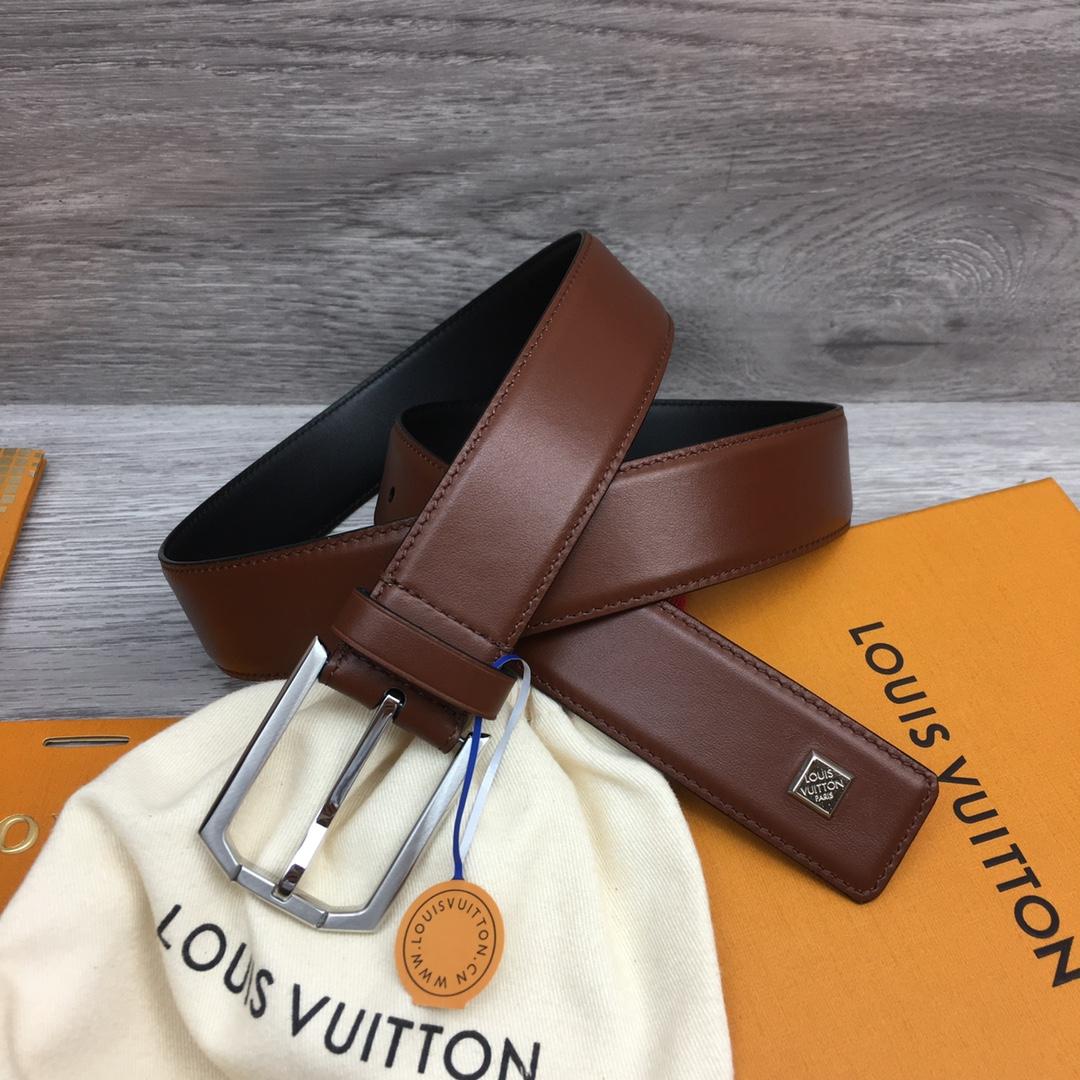 Louis Vuitton 35mm Leather Belt - DopestKickz