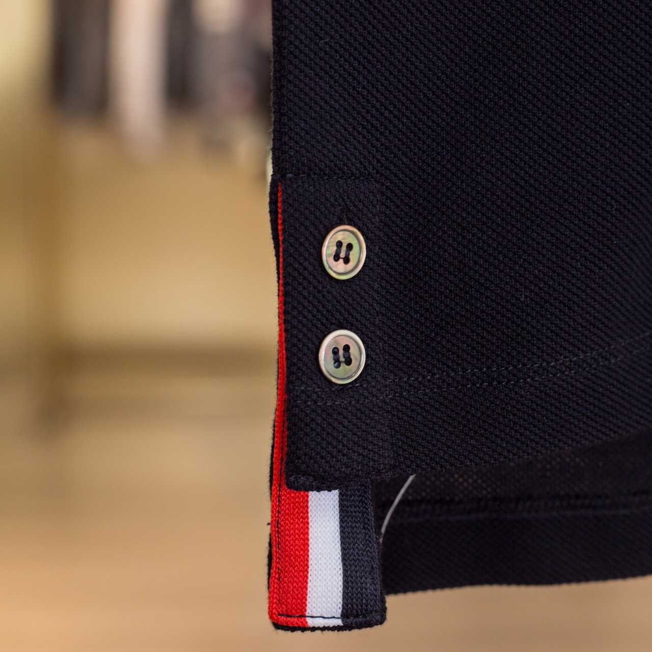 Thom Browne Classic Pique 4-Bar Short Sleeve Polo  2091 - DopestKickz