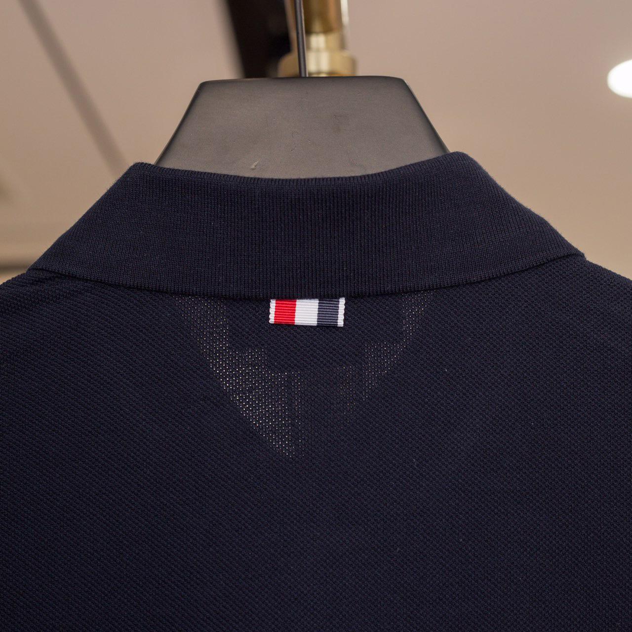 Thom Browne Classic Pique 4-Bar Short Sleeve Polo  2091 - DopestKickz