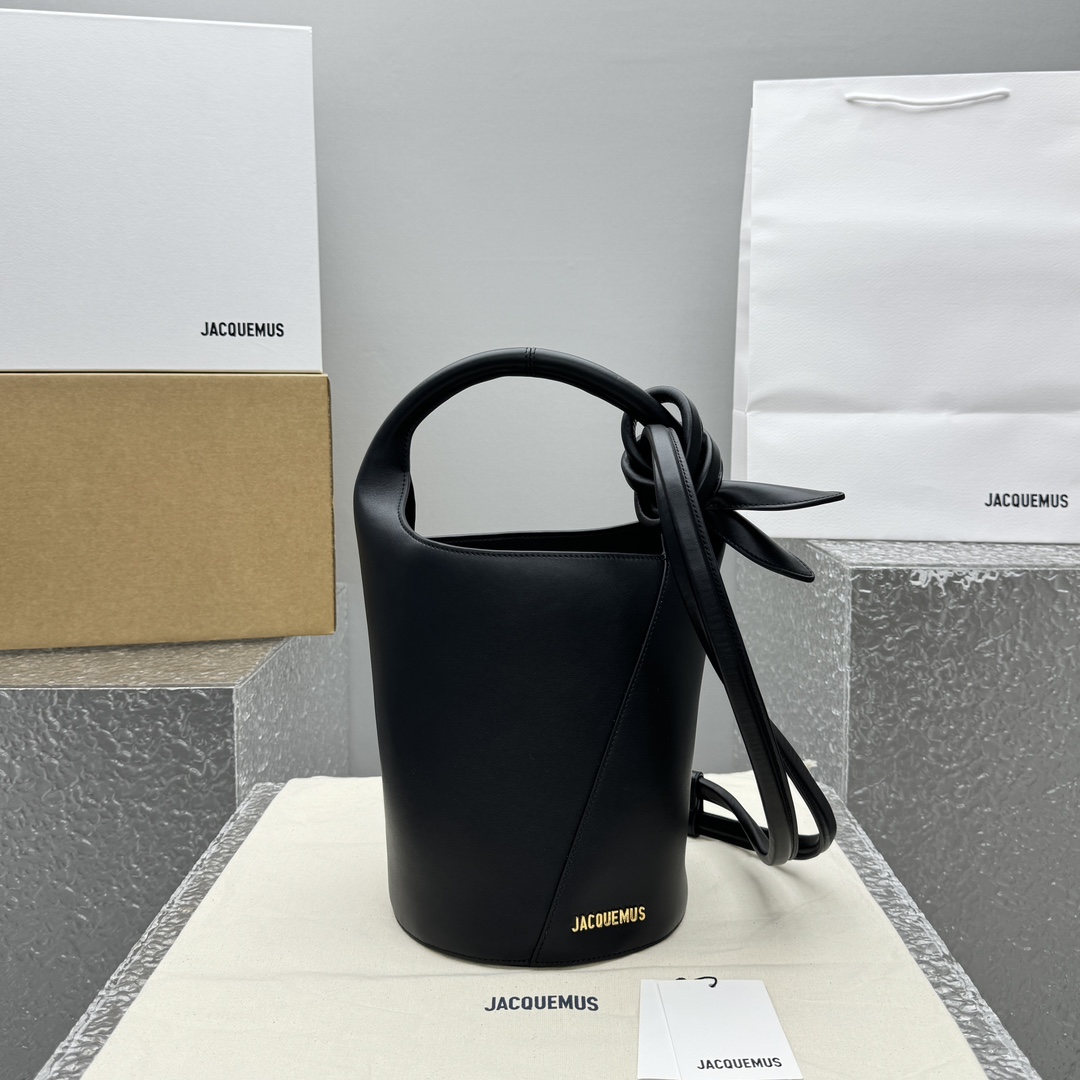 Jacquemus Le petit Tourni Mini Knotted Bucket Bag - DopestKickz