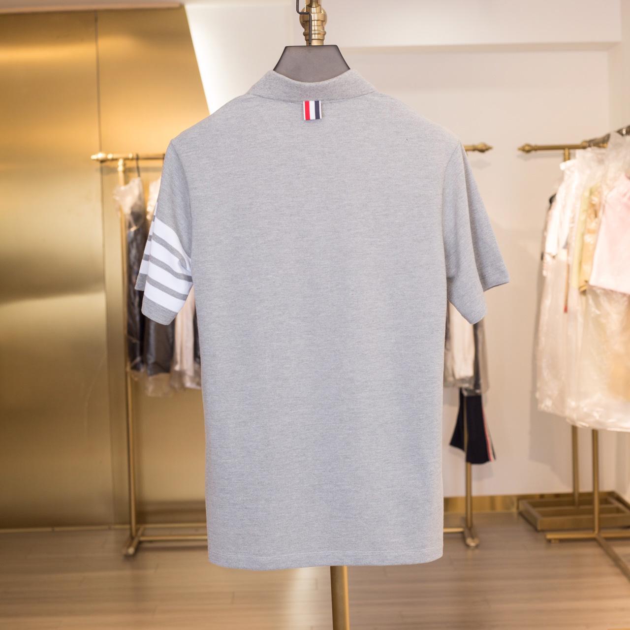 Thom Browne Classic Pique 4-Bar Short Sleeve Polo  2091 - DopestKickz