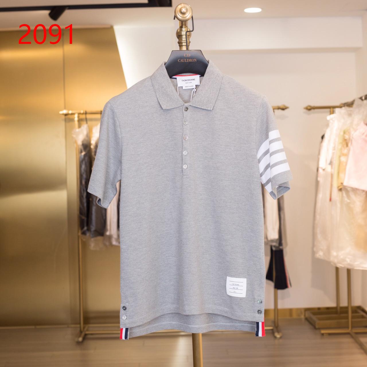 Thom Browne Classic Pique 4-Bar Short Sleeve Polo  2091 - DopestKickz