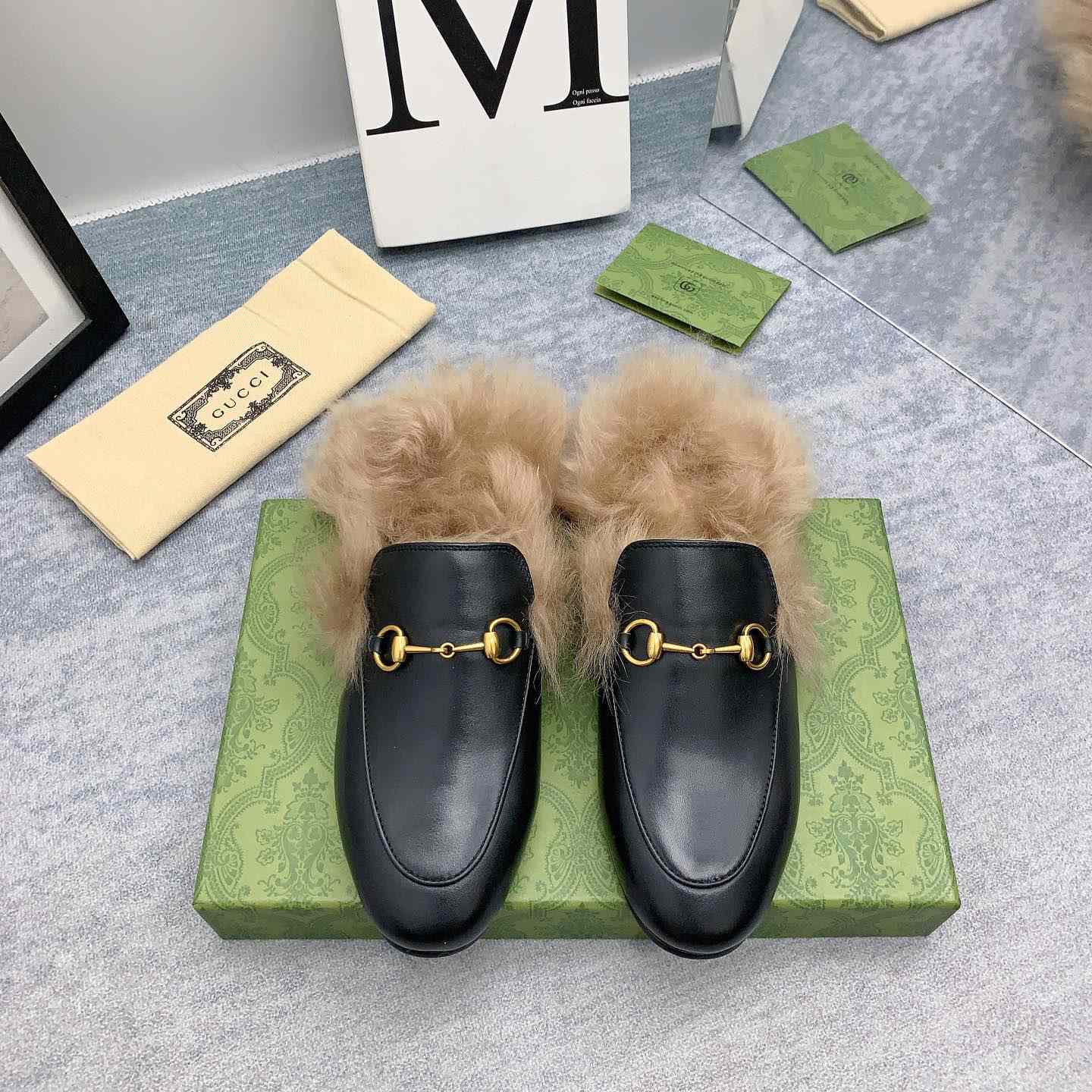 Gucci Fur Loafers - DopestKickz