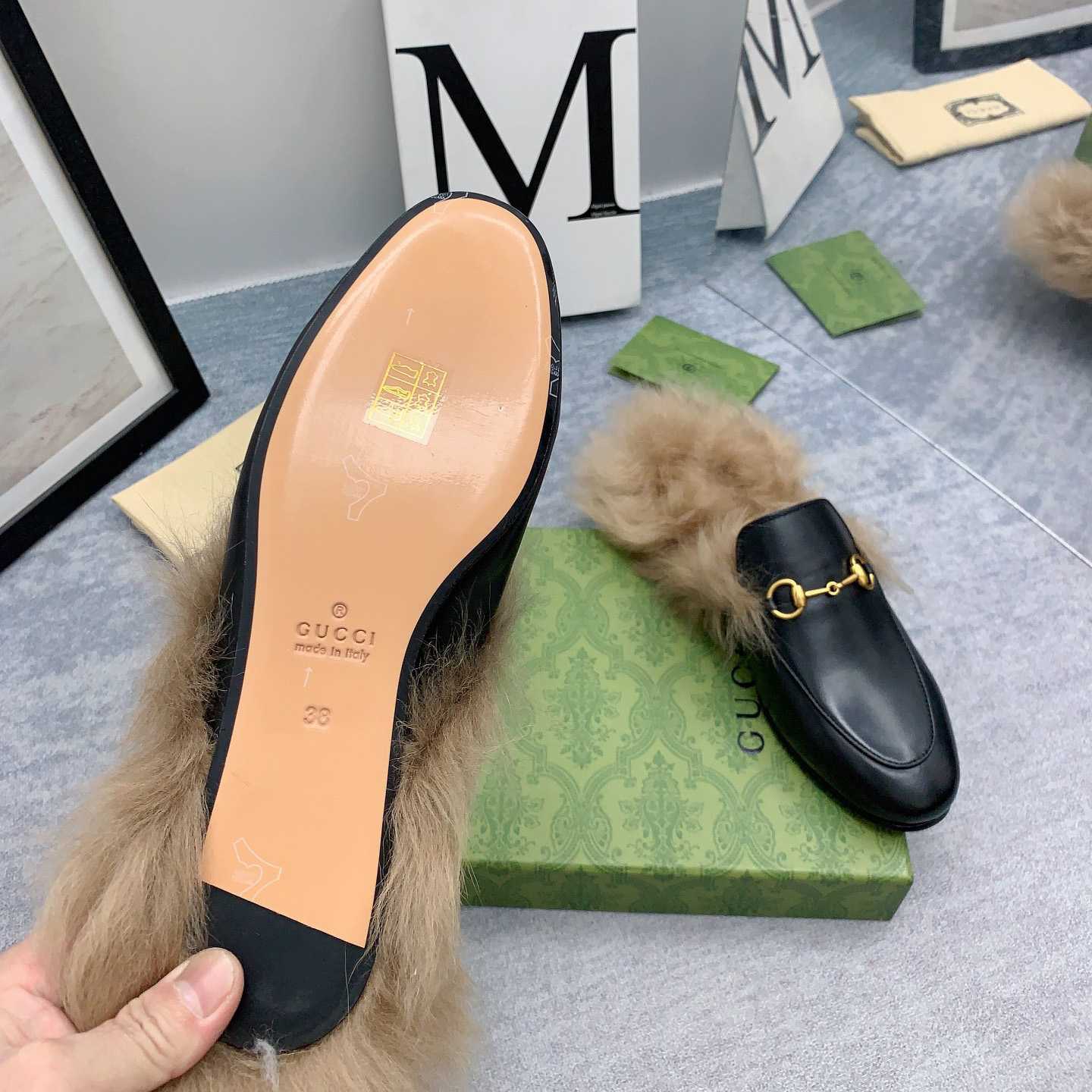 Gucci Fur Loafers - DopestKickz