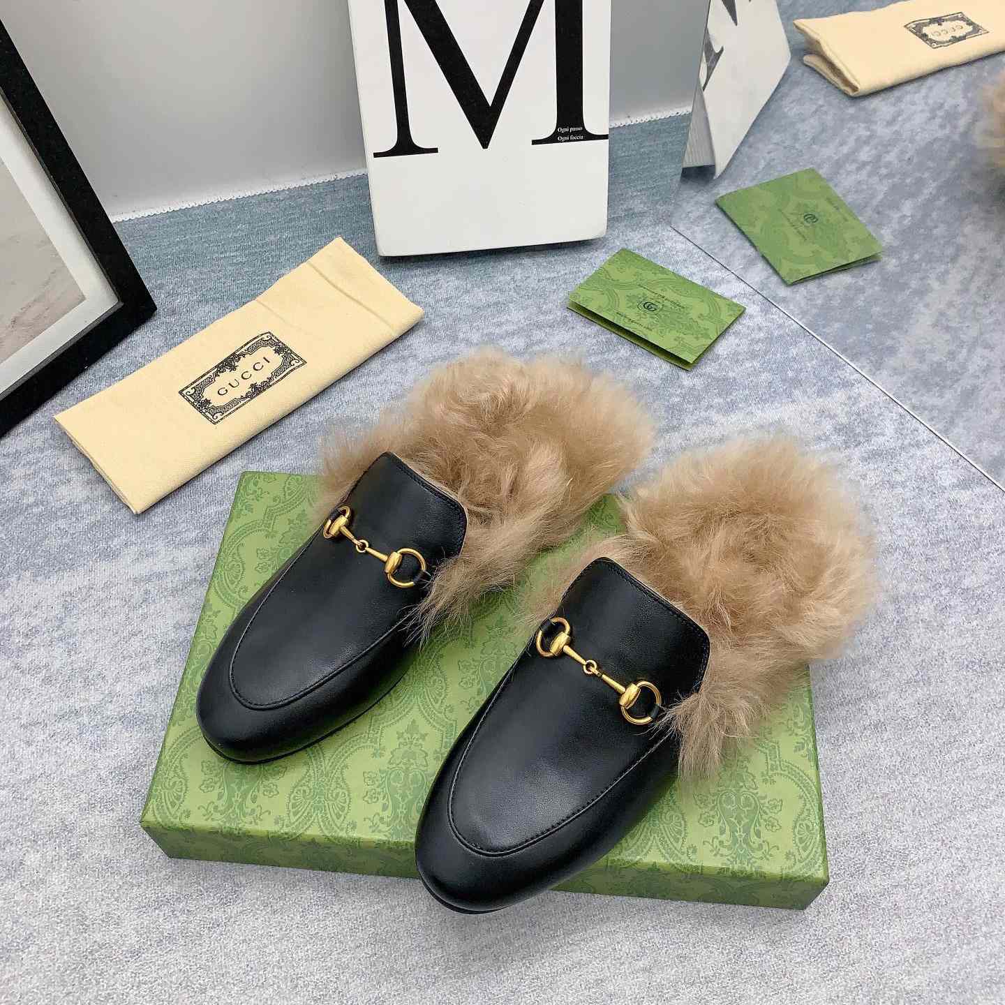 Gucci Fur Loafers - DopestKickz