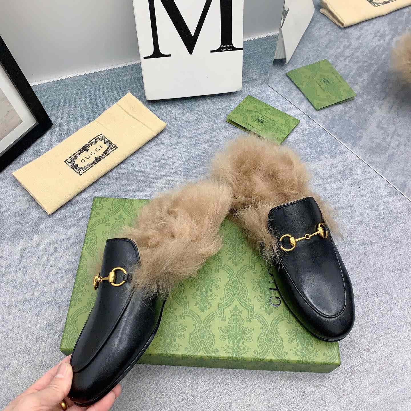 Gucci Fur Loafers - DopestKickz