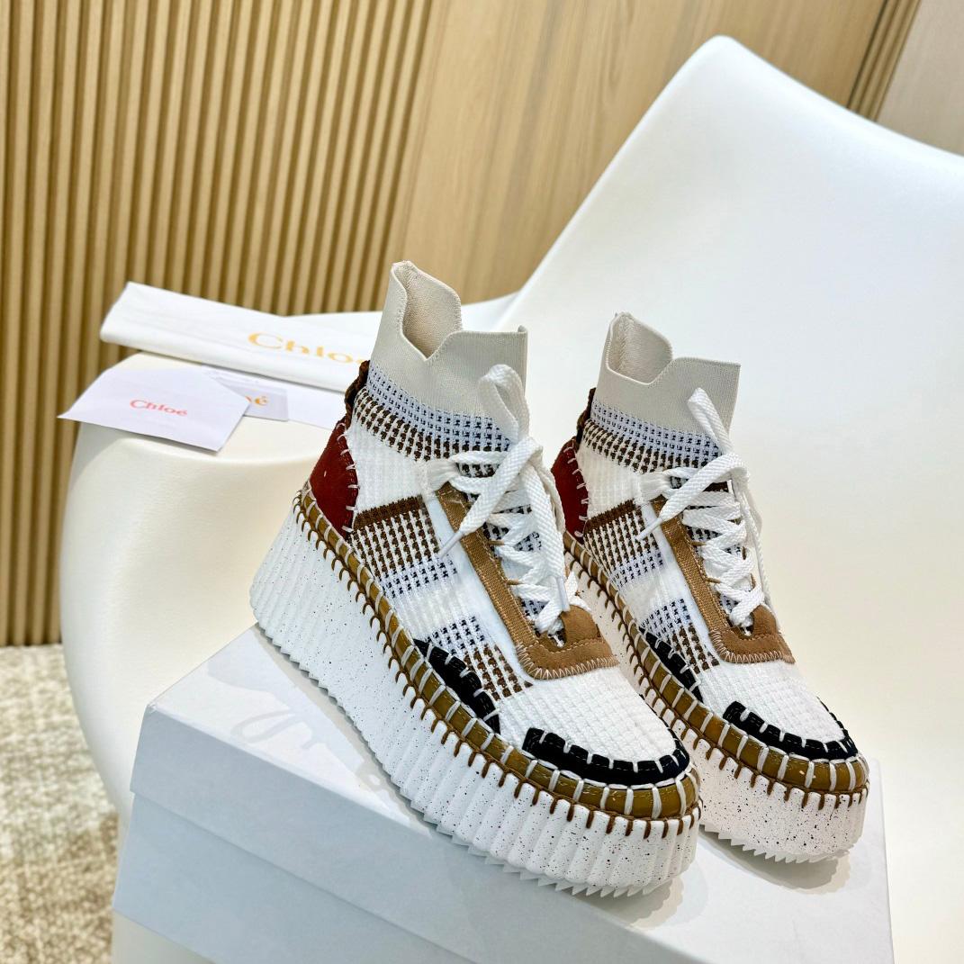 Chloe Nama Wedge Sneaker  - DopestKickz