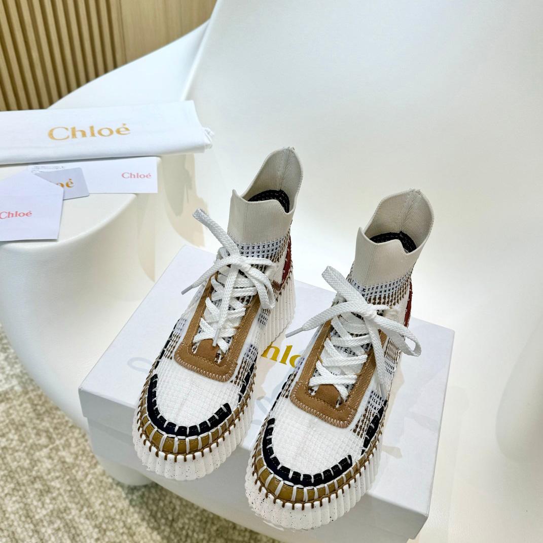 Chloe Nama Wedge Sneaker  - DopestKickz