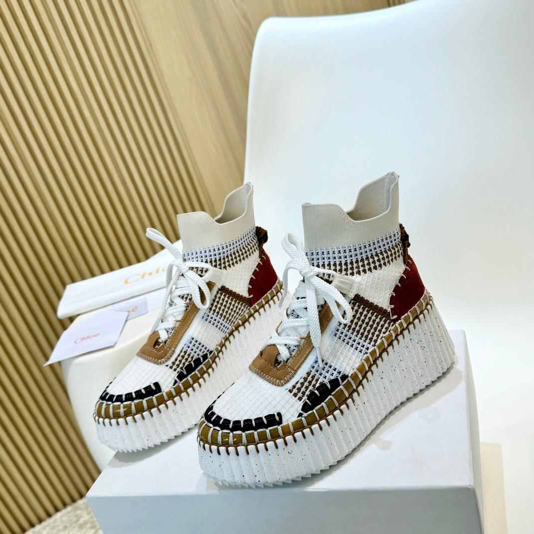 Chloe Nama Wedge Sneaker  - DopestKickz