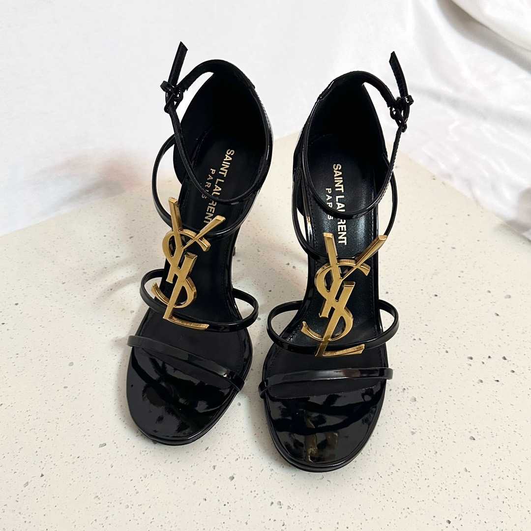 Saint Laurent Cassandra Open-toe Sandals - DopestKickz