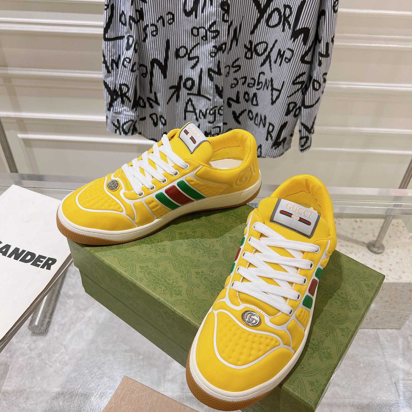 Gucci Screener Sneaker With Web - DopestKickz