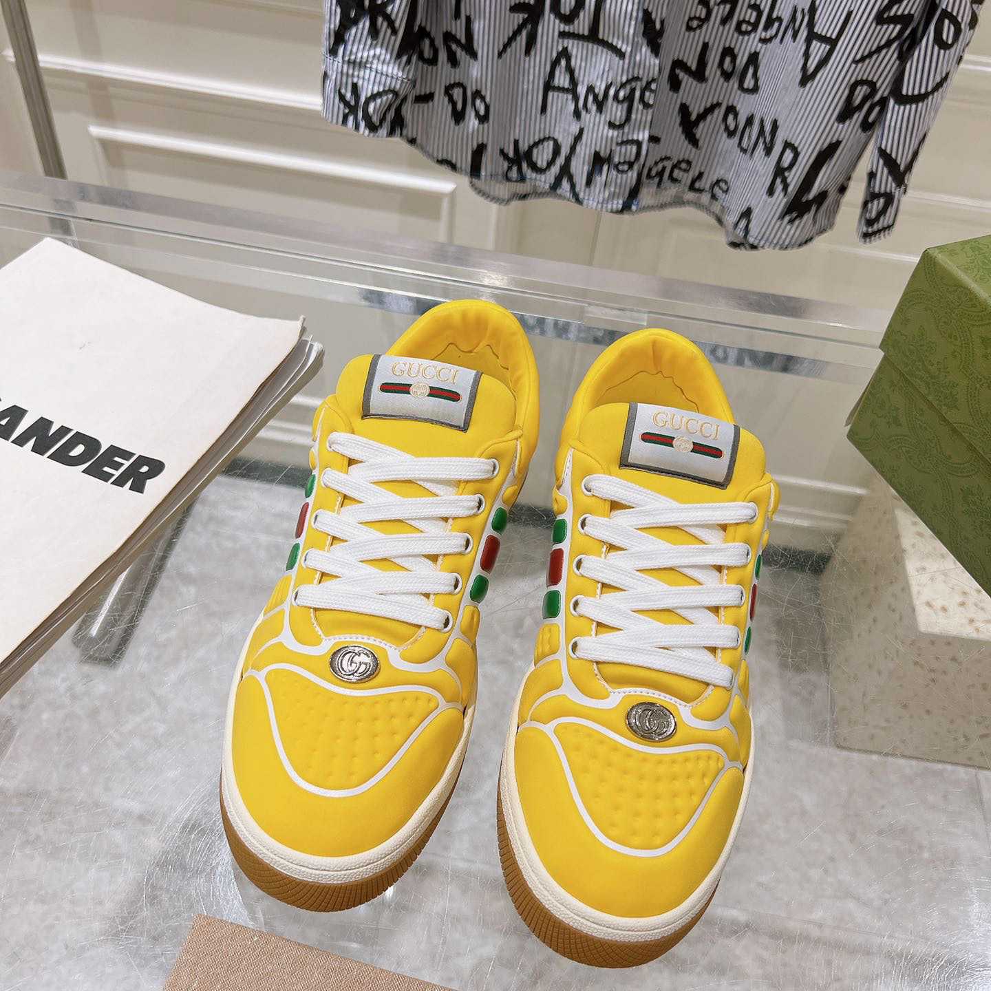 Gucci Screener Sneaker With Web - DopestKickz