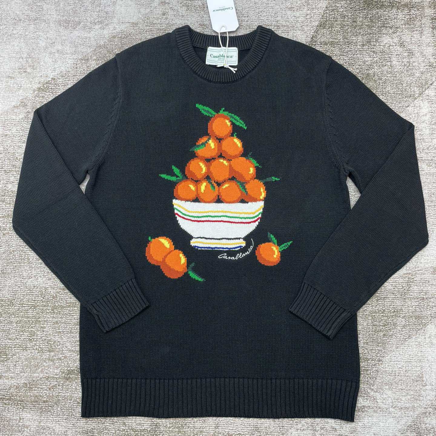 Casablanca Pyramide D'Oranges Intarsia-knit Jumper   M1033 - DopestKickz