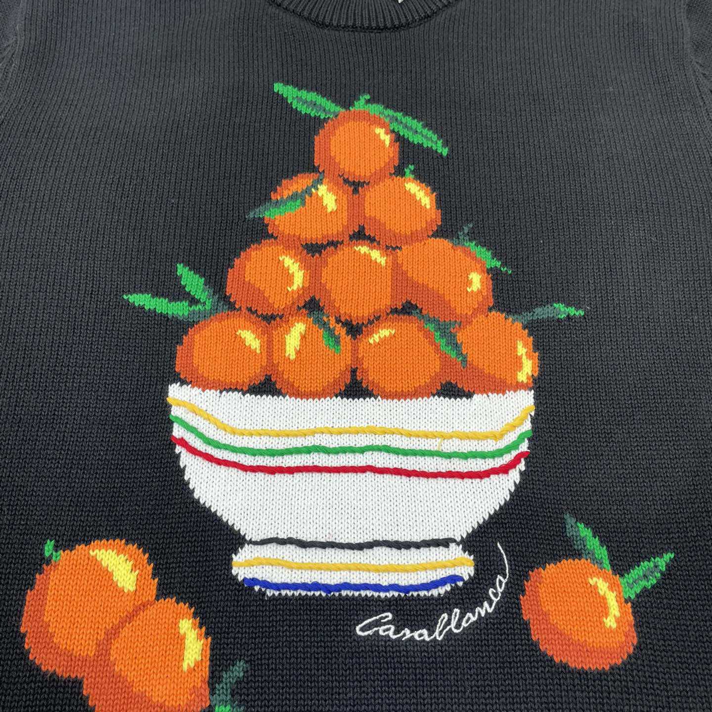 Casablanca Pyramide D'Oranges Intarsia-knit Jumper   M1033 - DopestKickz