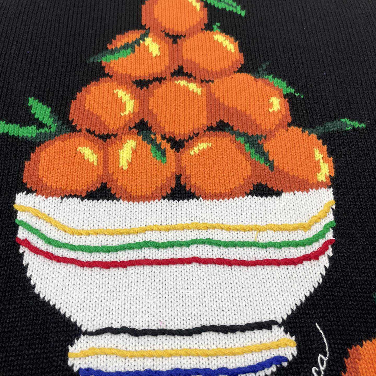Casablanca Pyramide D'Oranges Intarsia-knit Jumper   M1033 - DopestKickz