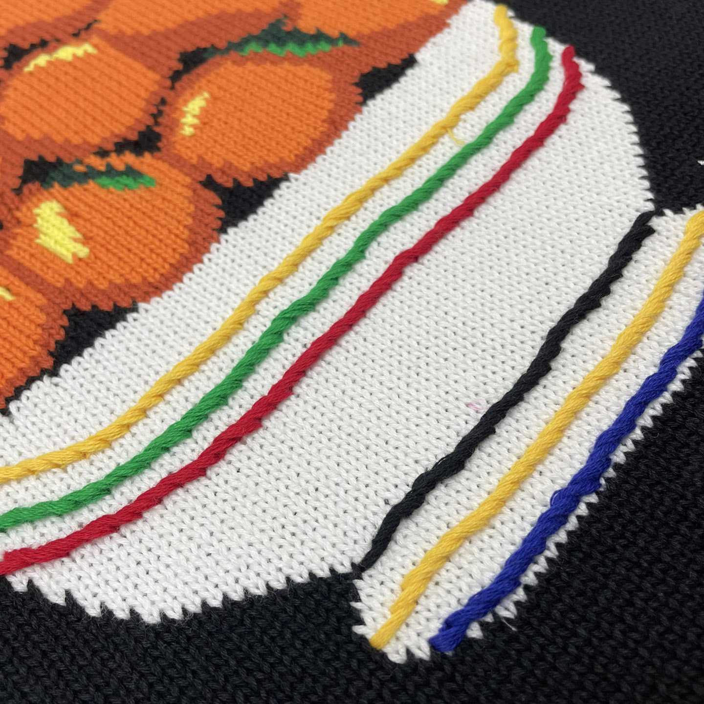 Casablanca Pyramide D'Oranges Intarsia-knit Jumper   M1033 - DopestKickz