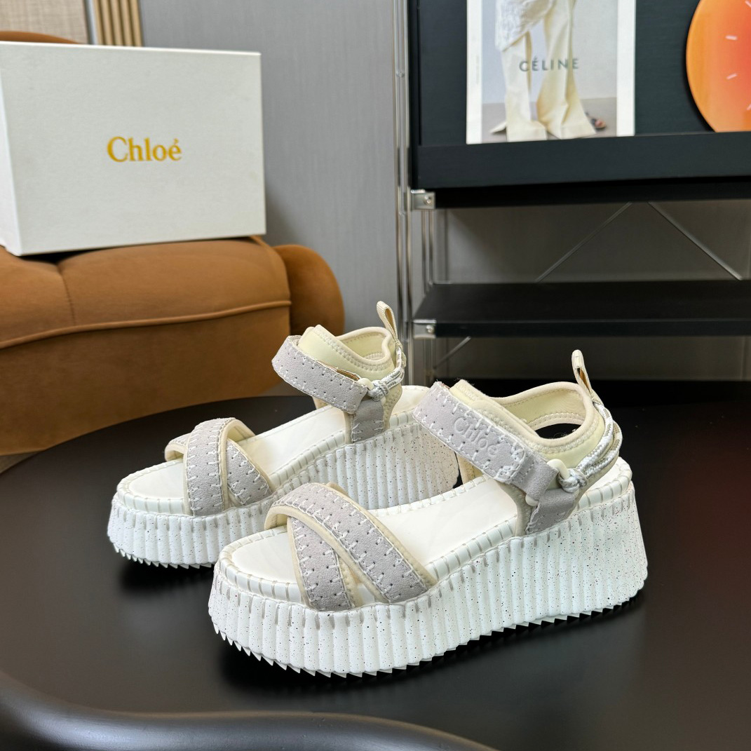Chloe Nama Wedge Sandal - DopestKickz