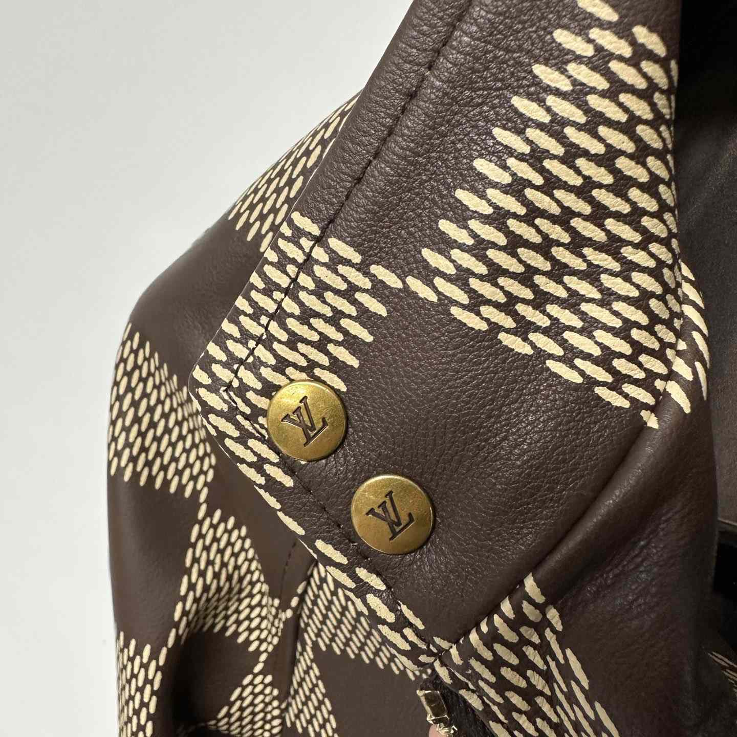 Louis Vuitton Damier Leather Harrington Jacket   1AFIMC - DopestKickz