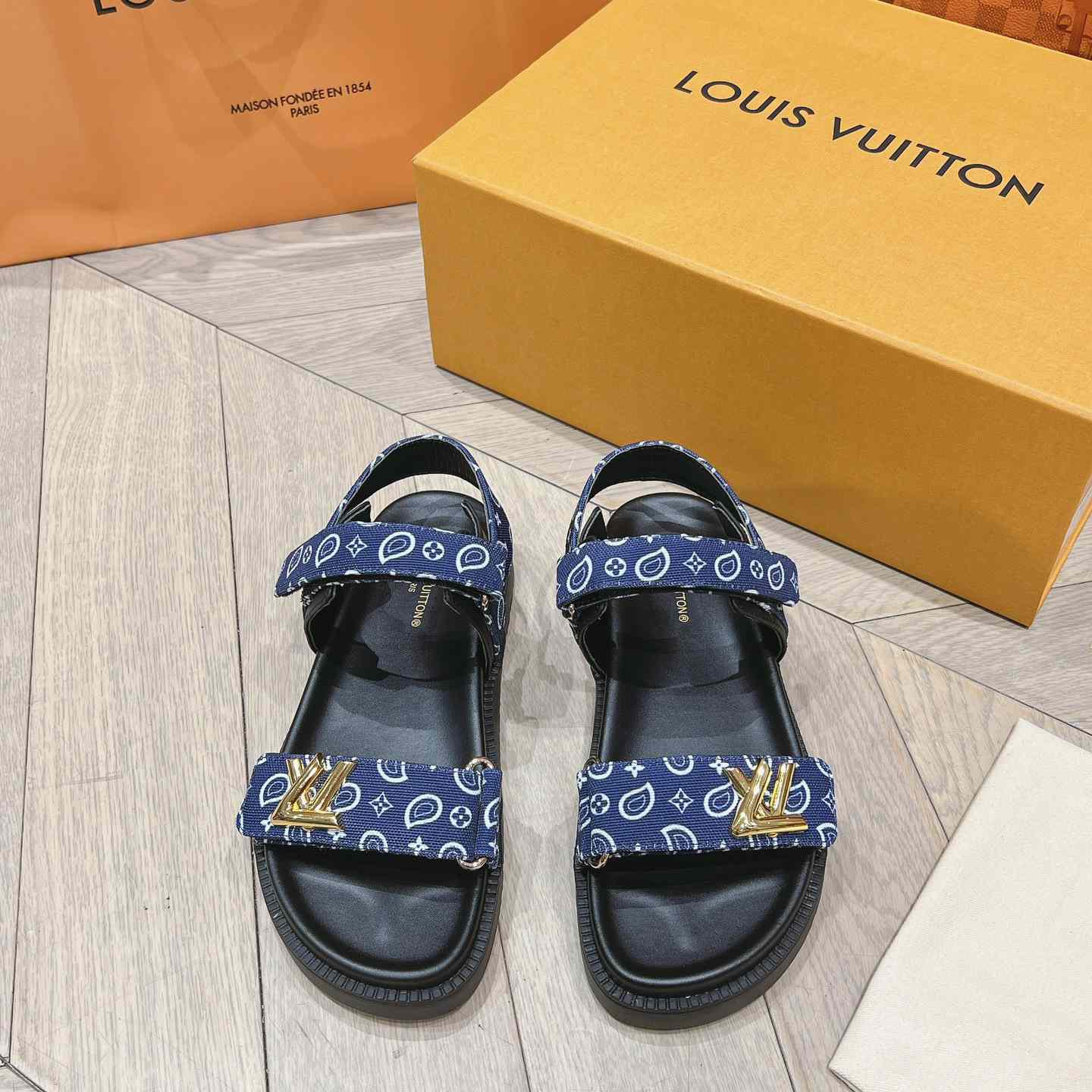 Louis Vuitton LV Sunset Flat Comfort Sandal   1ACTWB - DopestKickz