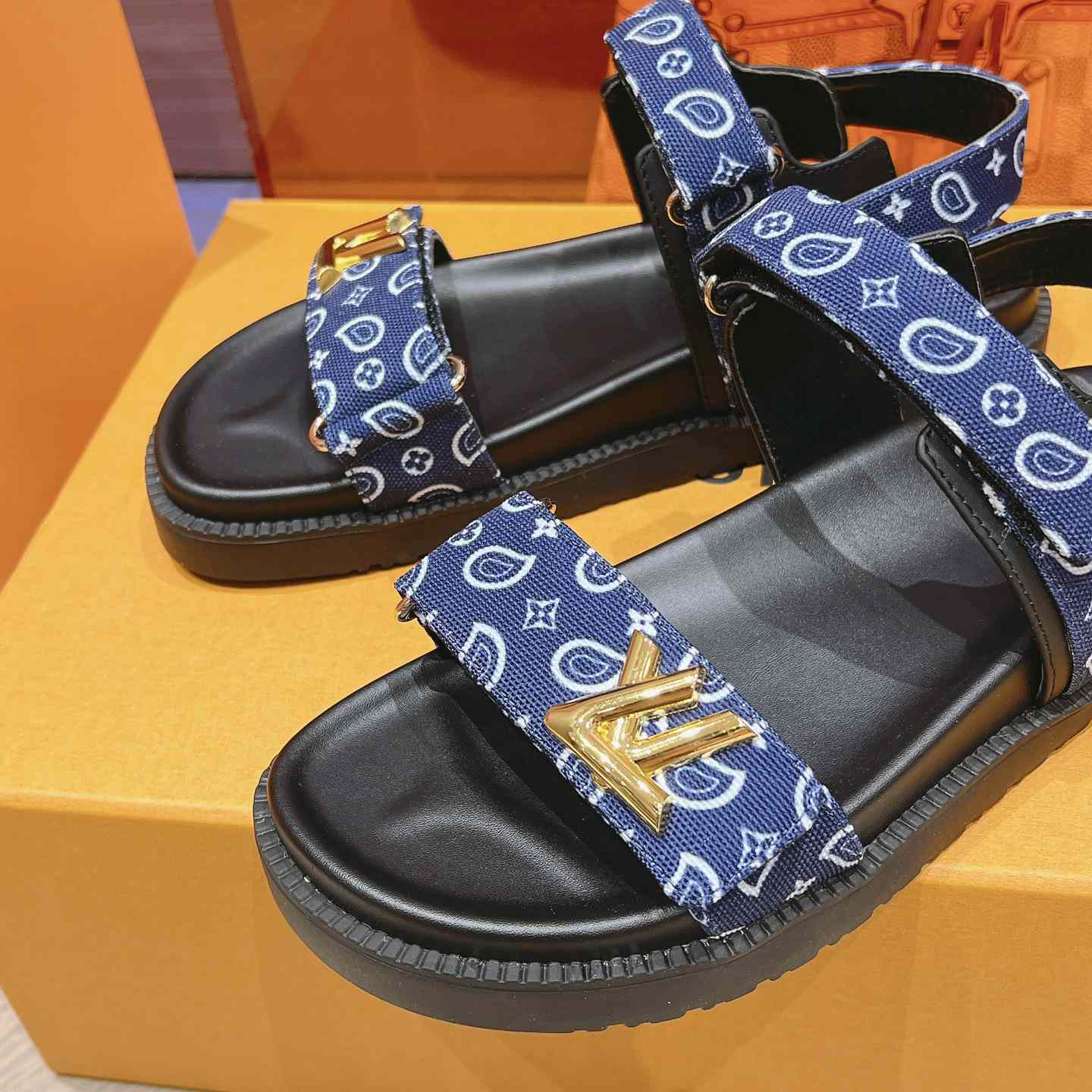 Louis Vuitton LV Sunset Flat Comfort Sandal   1ACTWB - DopestKickz