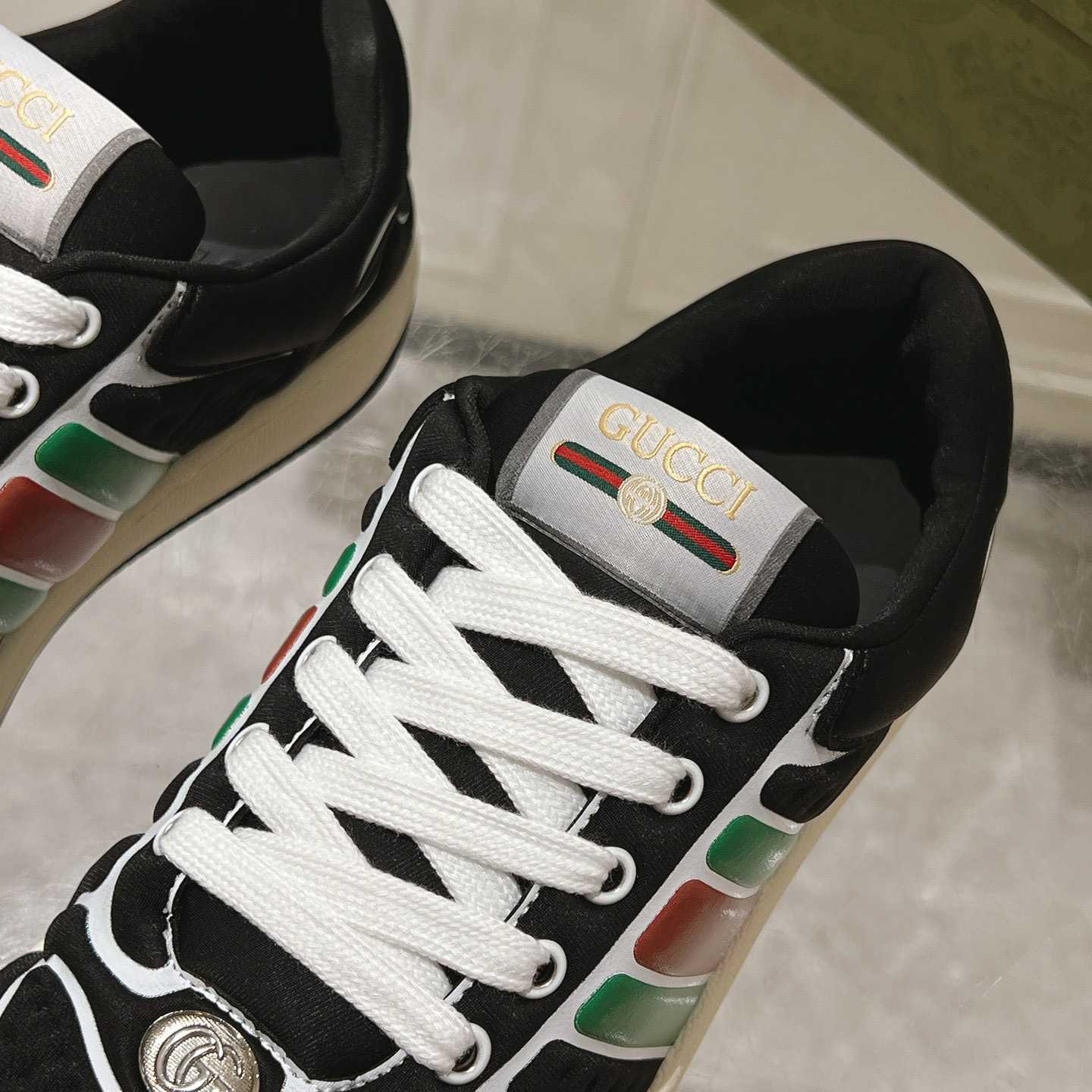 Gucci Screener Sneaker With Web - DopestKickz