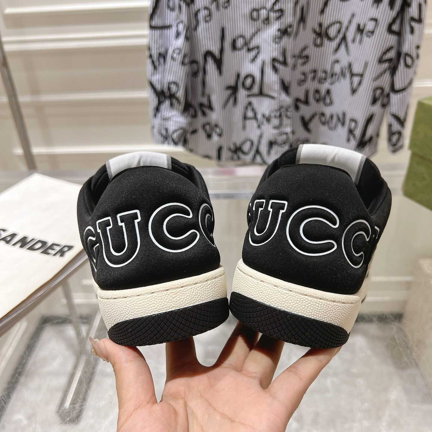 Gucci Screener Sneaker With Web - DopestKickz