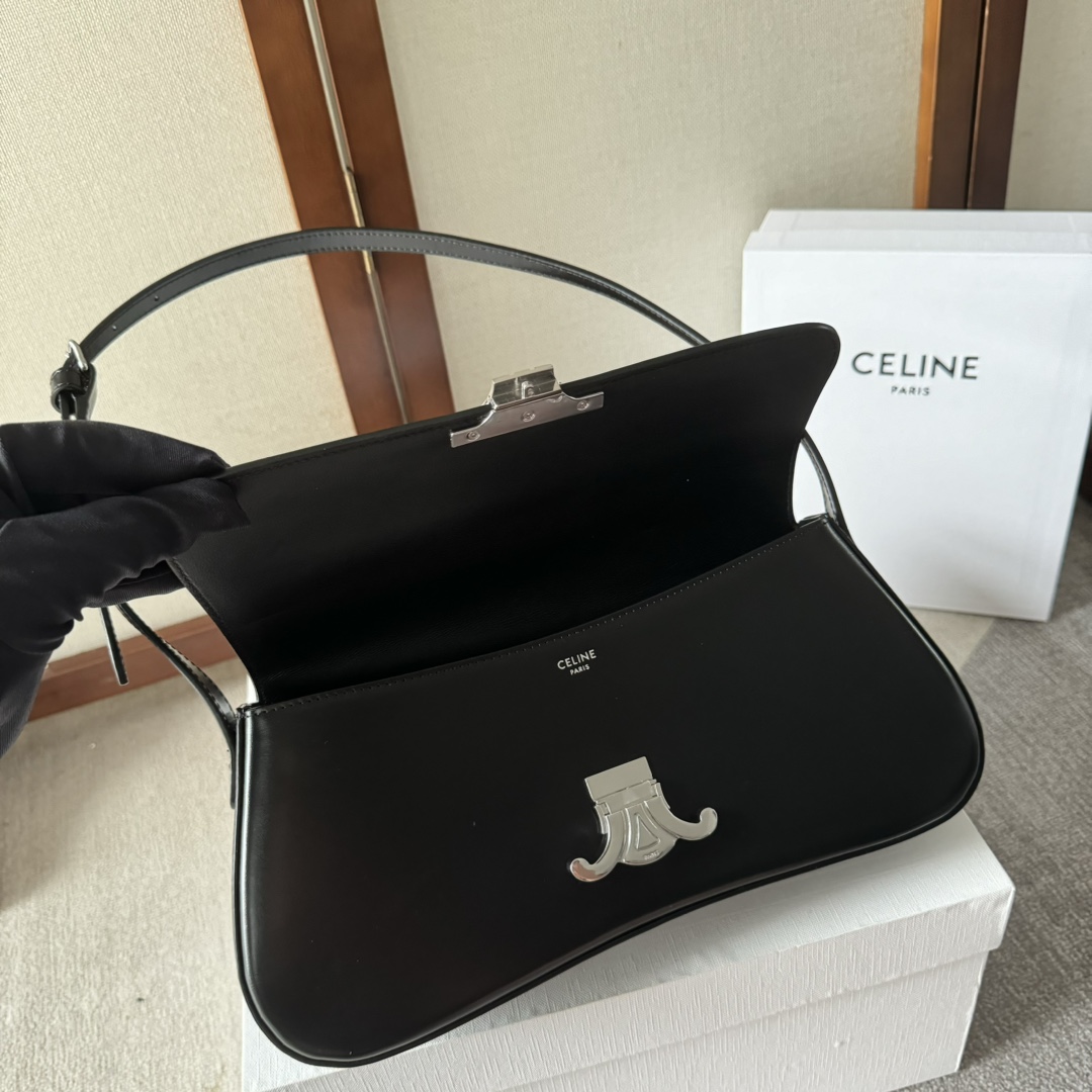 Celine Medium Celine Lola Bag In Shiny Calfskin - DopestKickz