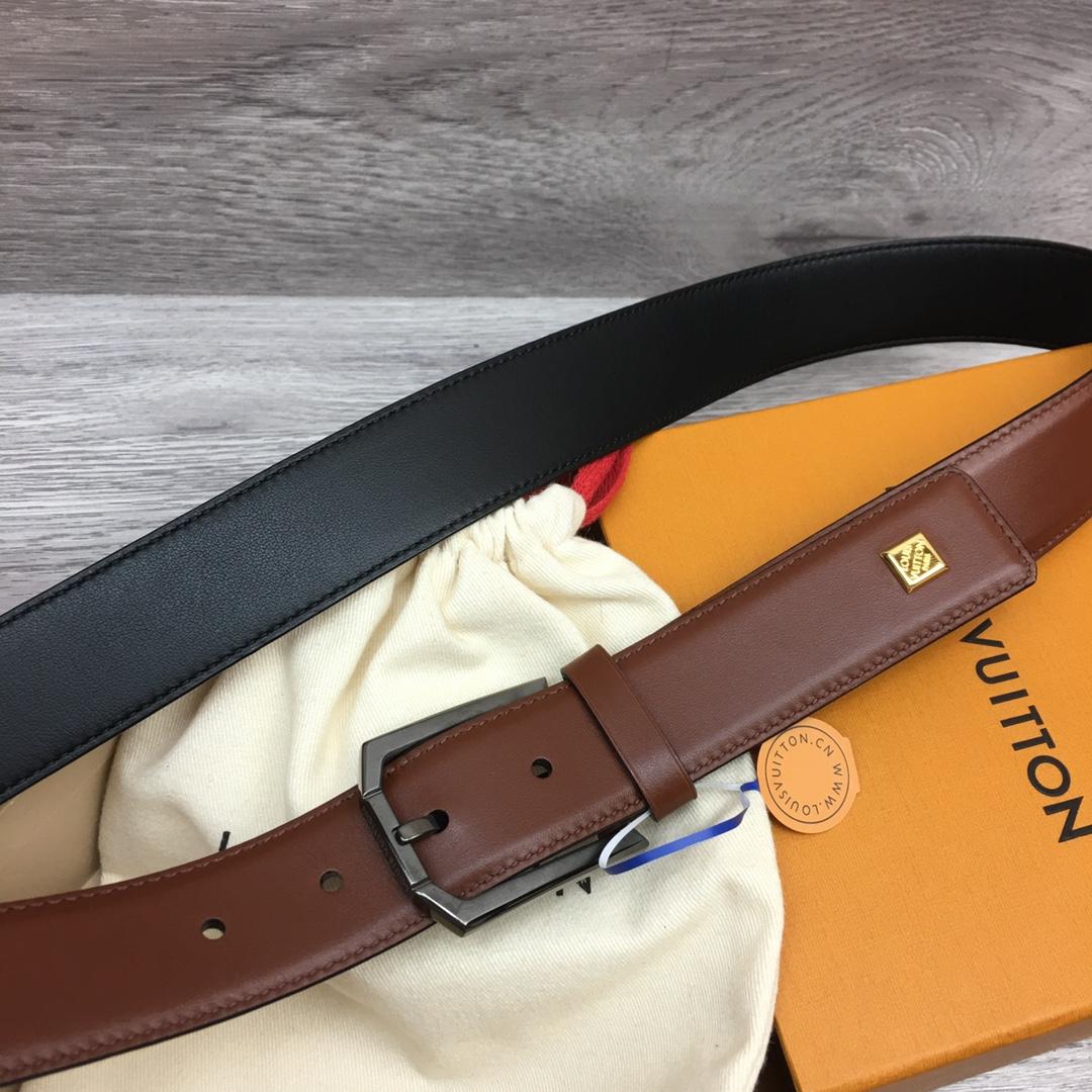 Louis Vuitton 35mm Leather Belt - DopestKickz