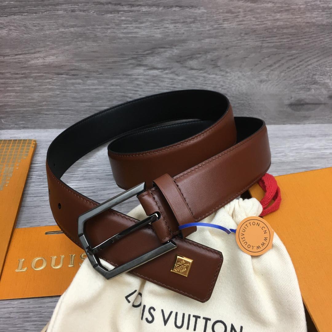 Louis Vuitton 35mm Leather Belt - DopestKickz