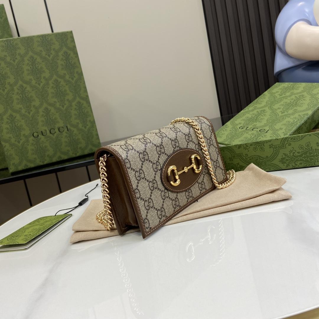 Gucci Horsebit 1955 Wallet With Chain - DopestKickz
