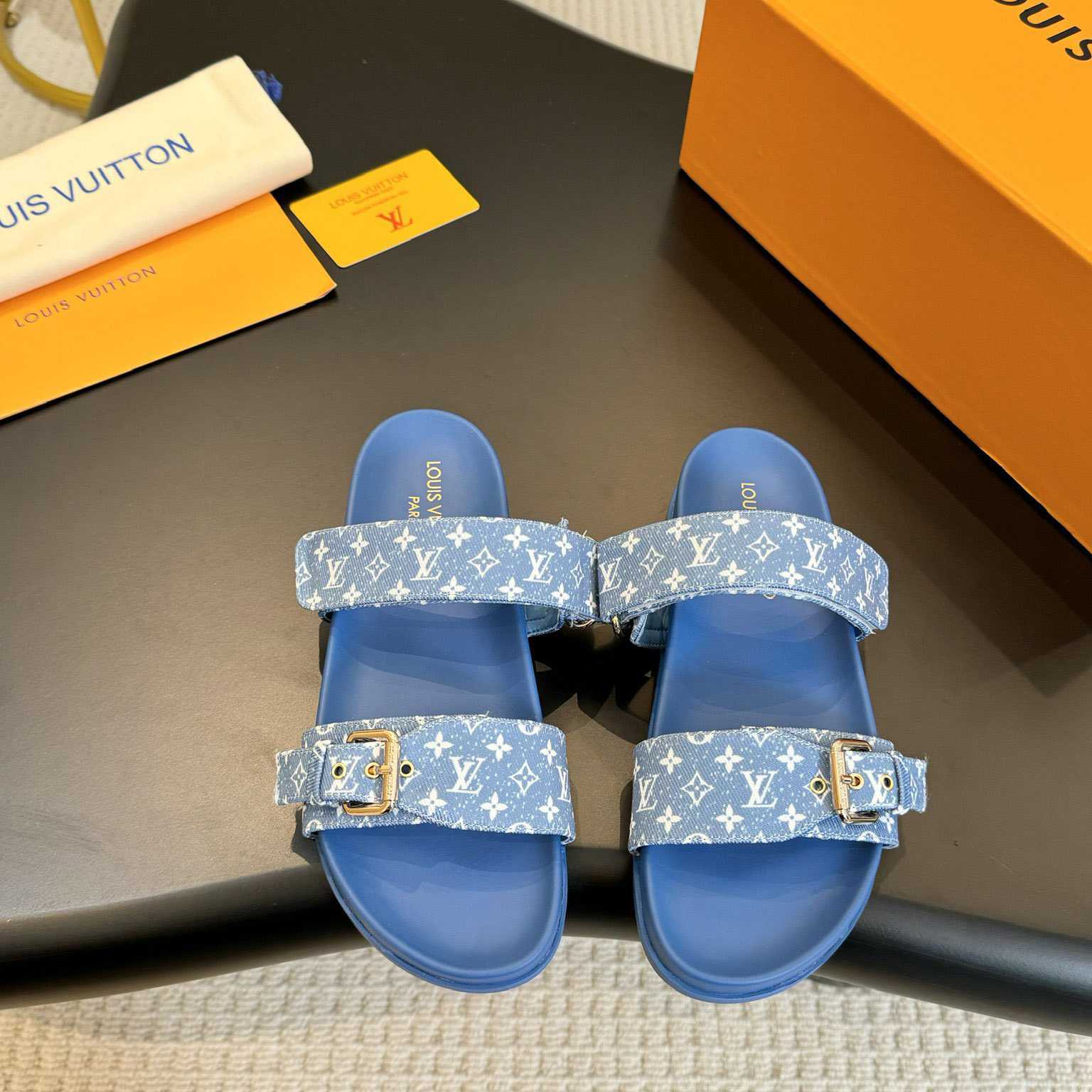 Louis Vuitton Bom Dia Flat Comfort Mule  1AD1BI - DopestKickz