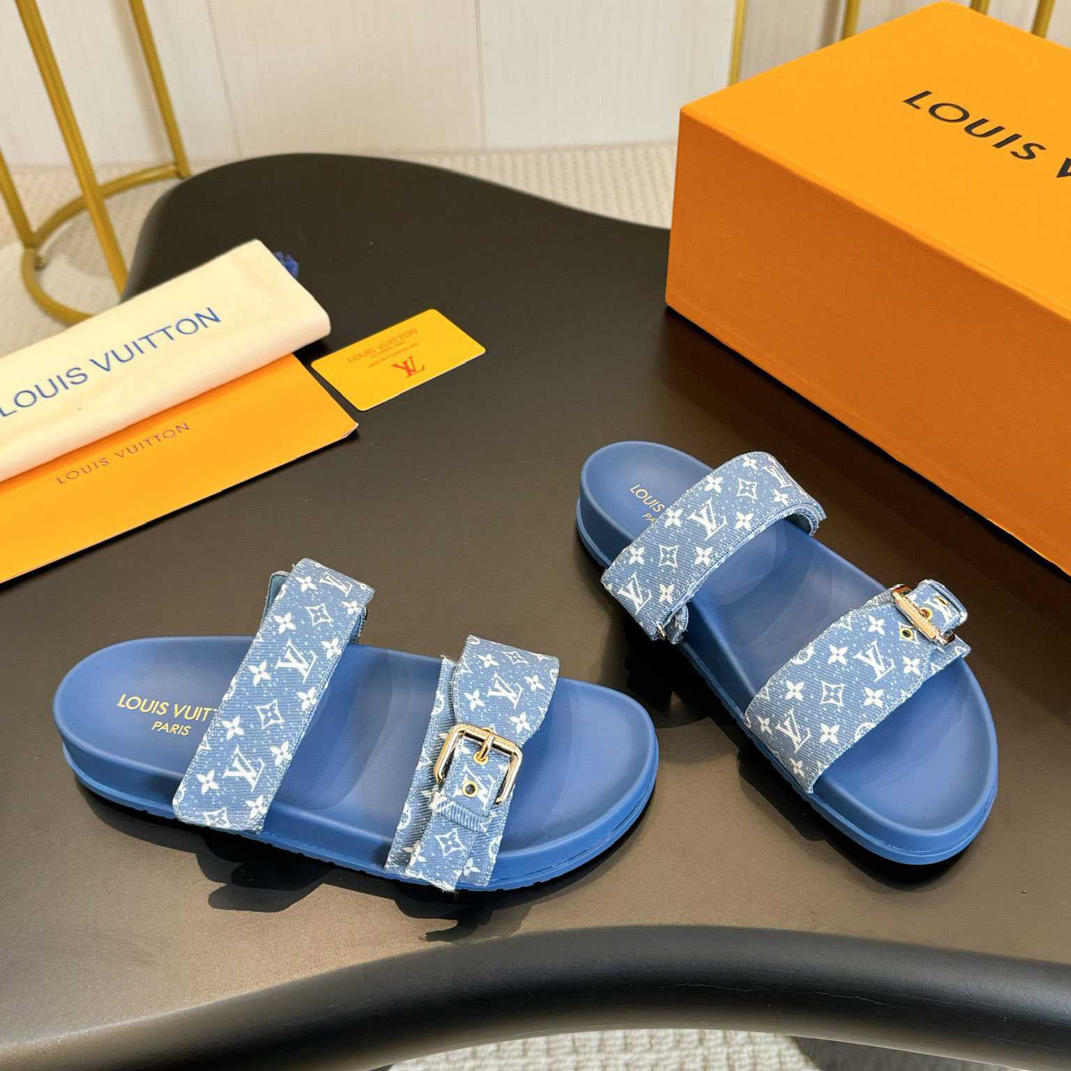 Louis Vuitton Bom Dia Flat Comfort Mule  1AD1BI - DopestKickz